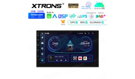 7 inch Octa-Core Double DIN Android Car Stereo 1024*600 HD Screen