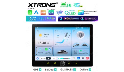 10.1 Inch Dual Bluetooth QLED Screen UNISOC 7865 8+128GB Global 4G AKM DSP Universal Double Din Android Car Stereo Navigation System
