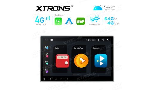 10.1 inch Octa-Core DDR4 4GB RAM + 64GB ROM Android 11 Multimedia Player Navigation System With Built-in CarAutoPlay and Android Auto and DSP