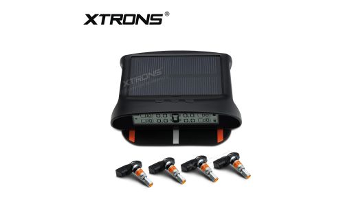 SOLAR WIRELESS TPMS Car Tire Pressure Monitoring System 4 Intrenal Sensors