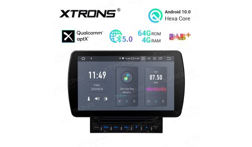 10.1 inch Android 10.0 4G RAM + 64GB ROM Hexa Core 64Bit Processor Qualcomm Bluetooth 5.0 Anti-Glare Screen Car DVD Player Navigation system with HDMI Output