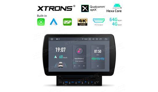 10.1 inch Anti-Glare Screen Android 11 Hexa-Core 4G RAM+64GB ROM Hexa-Core 64Bit Processor Car DVD Player Navigation System with Built-in CarAutoPlay and Android Auto and DSP with HD Output