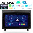9 Inch Octa Core 4+64GB Android Navigation Car Stereo EQ DSP 4G LTE IPS Display for Mercedes-Benz