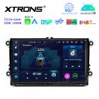 9 inch QLED Display Android Car Stereo Multimedia Player Octa core Processor 8GB RAM & 12GB ROM Custom Fit for VW, Skoda and SEAT