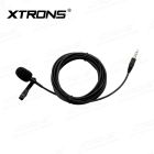 Noise-Resistant Clip-on Microphone with 2.95m Cable