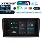 8 inch 4+64GB Octa Core Android 14 Car Stereo Multimedia Player Built-in DAB AKM DSP Global 4G Gyroscope Sensors for Audi