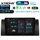 9 inch 4+64GB Android 14 Car Stereo Multimedia Player Built-in DAB+ AKM DSP Global 4G IPS Gyroscope Sensors for BMW X5 E53
