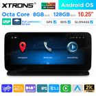 10.25 inch Android Octa Core 8GB+128GB Car GPS Multimedia Player for Mercedes-Benz CLS-Class C218/W218 (2013)