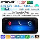 10.25 Inch Octa Core 4+64GB Android Car GPS Multimedia Player for Mercedes-Benz A-Class W176 / GLA-Class X156 / CLA-Class C117 / G-Class W463