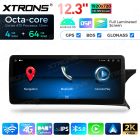 12.3 inch Octa Core 4+64GB Global 4G LTE Android Car Stereo Multimedia Player with Fully-laminated Screen for Mercedes-Benz C-Class W204 Right Driving Vehicles