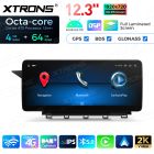 12.3 inch Octa Core 4+64GB Global 4G LTE Android Car Stereo Multimedia Player with Fully-laminated Screen for Mercedes-Benz GLK-Class X204 Left Driving Vehicles