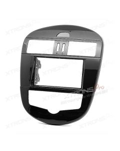 Radio Fascia for NISSAN Tiida Double Din Stereo Facia Fit Kit Panel Plate(Auto Air-Conditioning)