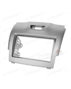 ISUZU, Chevrolet, Holden Silver Double Din Fascia Panel Adapter Plate Fitting Kit