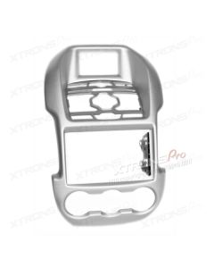 Silver Car DVD Player Double Fascia Surround Trim Panel for FORD Ranger 2011 Onwards (with Auto Air-Conditioning)