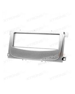 FORD Focus Silver Single Din Fascia Panel Facia Surround Adaptor Plate