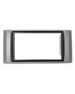 ISUZU Silver Double Din Fascia Panel Adapter Plate Fitting Kit