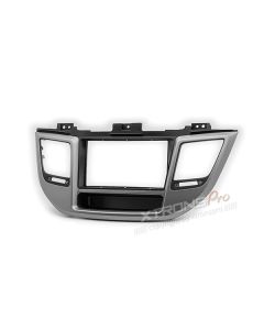 Car Stereo Radio Double Din Fascia Panel Adapter for HYUNDAI Tucson 2015+ (Left wheel / with pocket)