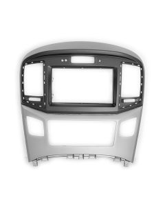 Black&Silver Double Din Stereo Fascia Fitting Kit for HYUNDAI H-1 Starex,i800,iLoad,iMax 2015+ 