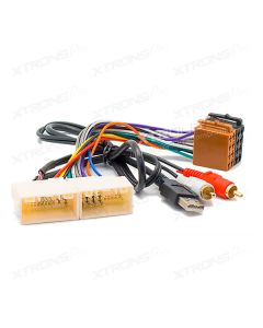 HYUNDAI, KIA ISO Car Radio Adaptor Cable for Power and Speakers with AUX and USB