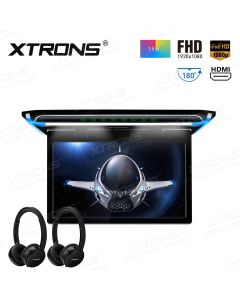 15.6" 1080P Video FHD Digital TFT Monitor Ultra-thin Car Roof  Mounted with HDMI Port