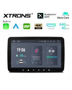 10.1 inch Android 11.0 4G RAM + 64GB ROM Hexa Core 64Bit Processor Qualcomm Bluetooth 5.0 Car Navigation system with Adjustable Display and HD Output