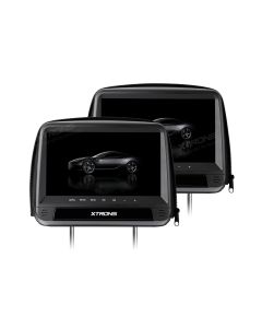 2x9"  HD Digital  Panel Leather Cover Car Headrest DVD Players with  Zipper Design