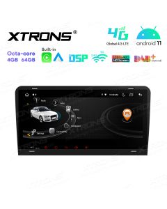8.8 inch Octa-Core Android 11 Navigation Car Stereo Multimedia Player with 1280*480 HD Screen Custom Fit for Audi
