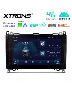 9 inch Octa Core 4GB RAM + 64GB ROM Android Car Stereo Multimedia Player with Built-in CarPlay and Android Auto and DSP with 1280*720 HD Screen Custom Fit for Mercedes-Benz