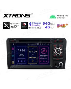 7 inch Android 10.0 Octa-Core 64G ROM + 4G RAM Plug & Play Design Qualcomm Bluetooth Car Stereo Multimedia GPS System for Audi A3 / S3 / RS3