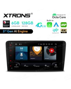 8 inch Qualcomm Snapdragon 665 AI Solution Android 10.0 Octa Core 6GB RAM + 128GB ROM Car Stereo Navigation System (4G LTE*) Universal Custom Fit for Audi