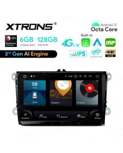 9 inch Qualcomm Snapdragon 665 AI Solution Android 12.0 Octa Core 6GB RAM + 128GB ROM Car Stereo Navigation System (4G LTE*) Custom Fit for VW/SKODA/SEAT