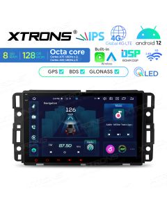 8 inch QLED Display Android Car Stereo Multimedia Player Octa core Processor 8GB RAM & 128GB ROM Custom Fit for Chevrolet / Buick / GMC / HUMMER