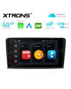8 inch Octa-Core Android 11 Multimedia Player Navigation System With Built-in CarAutoPlay and Android Auto and DSP For Audi