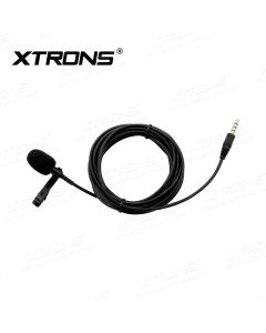Noise-Resistant Clip-on Microphone with 2.95m Cable