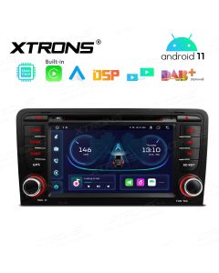 7 inch Android 11 Car DVD Player Navigation System With Built-in CarPlay and Android Auto and DSP Custom Fit for Audi