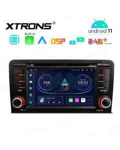 7 inch Car DVD Player Navigation System Android With Built-in CarPlay and Android Auto and DSP Custom Fit for Audi