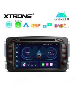 7 inch Octa-Core Android 11 Multimedia Car DVD Player Navigation System Dual UI With Built-in CarAutoPlay and Android Auto and DSP Custom Fit for Mercedes-Benz