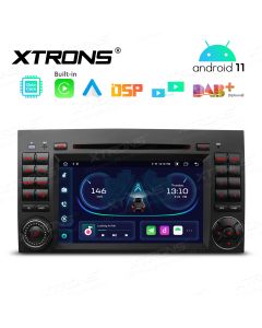 7 inch Octa-core Android 11 Multimedia Car DVD Player Navigation System With Built-in CarAutoPlay and Android Auto and DSP Custom Fit for Mercedes-Benz