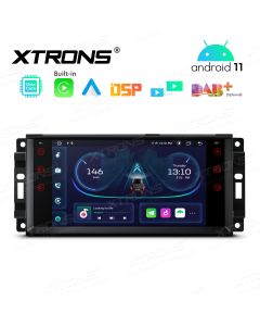 7 inch Android 11 Car Stereo Navigation System With Built-in CarPlay and DSP Custom Fit for Jeep | Dodge | Chrysler