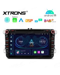 8 inch Android Car DVD Player Navigation System With Built-in CarAutoPlay and Android Auto and DSP Custom Fit for VW / Skoda / SEAT