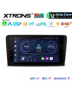 8 inch Android Car Stereo Navigation System with Built in CarPlay and Android Auto and DSP Custom Fit for Audi