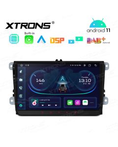 9 inch Android 11 Car Stereo Navigation System With Built-in CarAutoPlay and Android Auto and DSP Custom Fit for VW, Skoda and SEAT