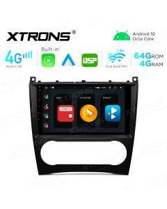 Integrated 4G Solution: 9 inch 8 Core 4GB RAM + 64GB ROM Android Multimedia Player Navigation System with Built-in CarAutoPlay & Android Auto & DSP for Mercedes-Benz