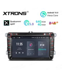 8 inch Android 10.0 Hexa Core 64GB ROM + 4GB RAM Car DVD Receiver Navigation System with HDMI Output Custom Fit for VW/Skoda/Seat