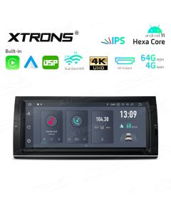 10.25 inch IPS Screen Android 11 Hexa-Core 64bit Processor 4G RAM + 64GB ROM Car Stereo with HD Output with Built-in Carplay and Android Auto and DSP Custom Fit for BMW