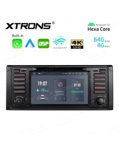 7 inch Android Hexa-Core 64bit Processor 4G RAM + 64GB ROM Car DVD Player Navigation System with Built-in Carplay and Android Auto and DSP Custom Fit for BMW