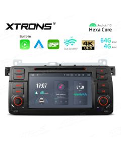7 inch Android Hexa-Core 64bit Processor 4G RAM + 64GB ROM Car DVD Player Navigation System with Built-in Carplay and Android Auto and DSP Custom Fit for BMW/Rover/MG