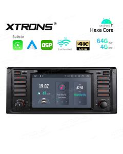 7 inch Android 11 Hexa-Core 64bit Processor 4G RAM + 64GB ROM Car Navigation System with DVD Drive with Built-in CarAutoplay and Android Auto and DSP Custom Fit for BMW