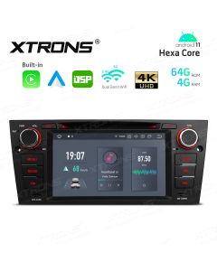 7 inch Android 11 Hexa-Core 64bit Processor 4G RAM + 64GB ROM Car Navigation System with DVD Drive with Built-in CarAutoplay and Android Auto and DSP Custom Fit for BMW