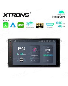 9 inch In-Dash Android 11 Hexa-Core 64bit Processor 4GB RAM + 64GB ROM Car Navigation System with HD Output with Built-in Carplay and Android Auto and DSP Custom Fit for Porsche